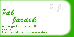 pal jardek business card